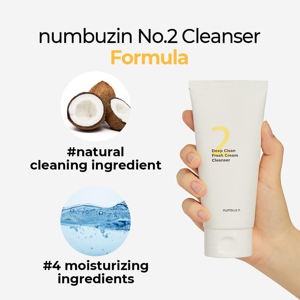 numbuzin label ingredients detail highlighting natural surfactants and moisturizing benefit