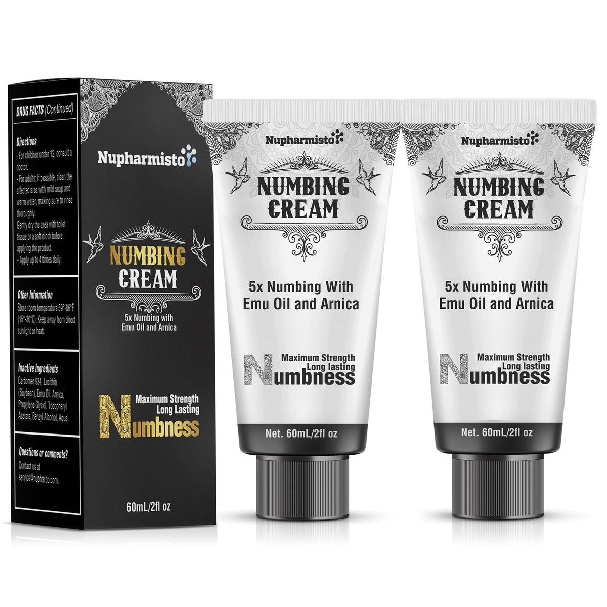 Nupharmco front packaging showing product and benefits