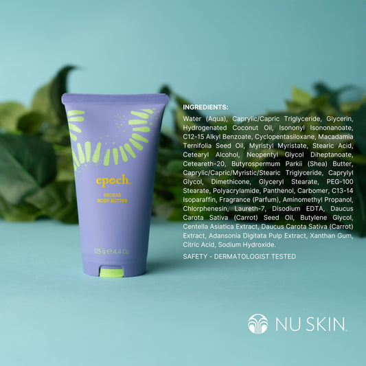 Nu Skin open jar revealing creamy texture for deep nourishment and non-greasy finish