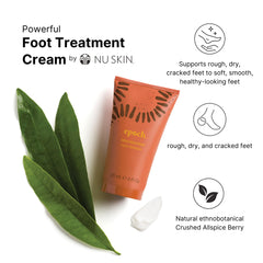 Nu Skin Epoch Sole Solution cream texture close-up showing rich emollient benefit
