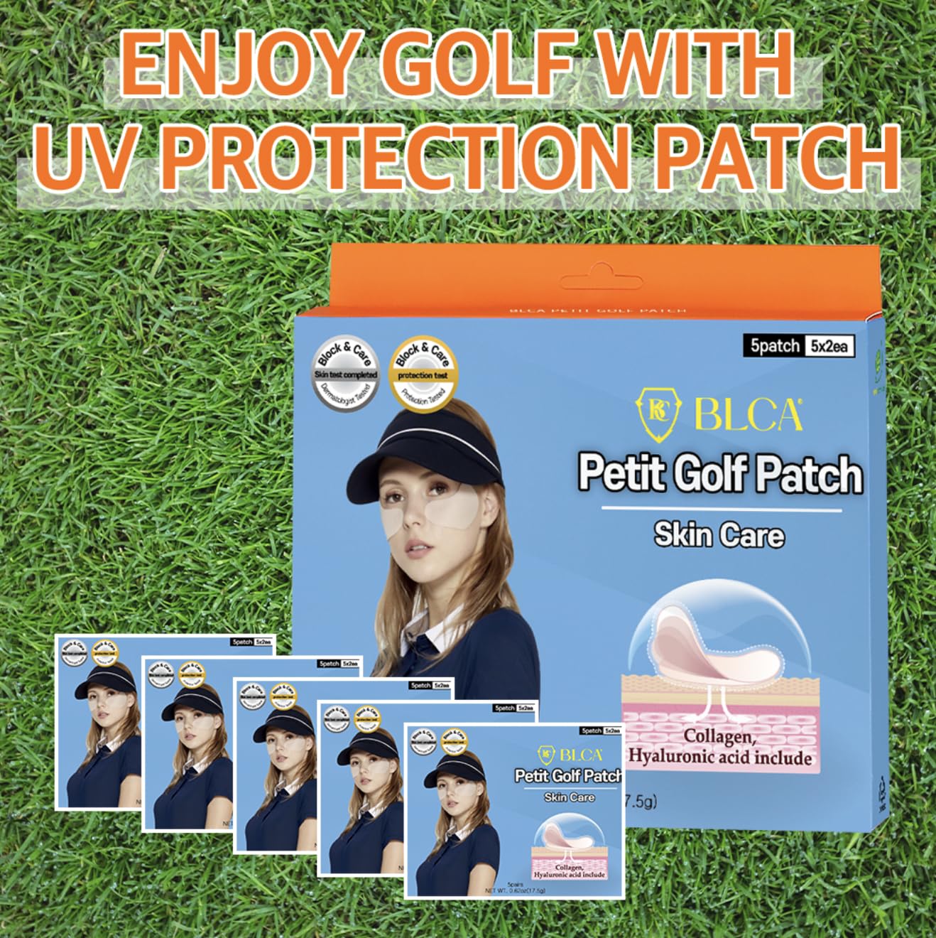 Nutriadvisor golfer wearing patch on course demonstrating discreet protection