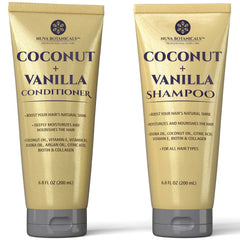 Nuva Botanicals front packaging showing coconut vanilla scent and benefits