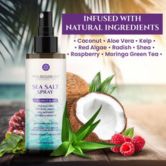 Nuva Botanicals texture on hair close-up showing added body and separation