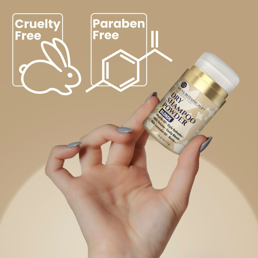 Nuva Botanicals mini jar inside a purse for easy on-the-go touch-ups