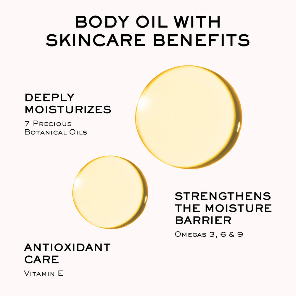 nuxe oil beside towel and brush showing easy body routine hydration