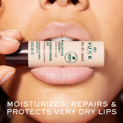 NUXE balm open showing smooth texture and easy glide for immediate relief