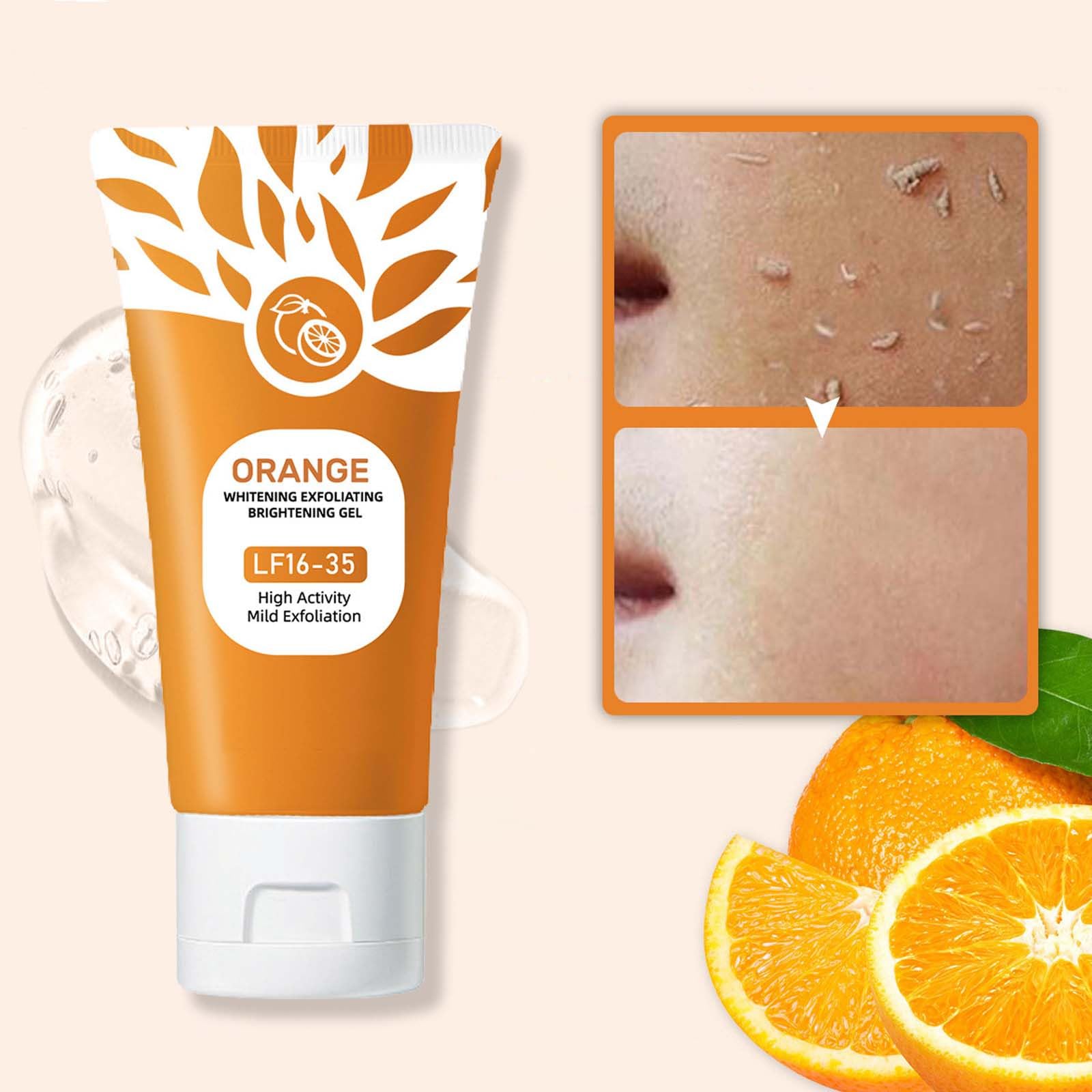 NwxuNt applied to cheek illustrating gentle exfoliation and refreshed complexion