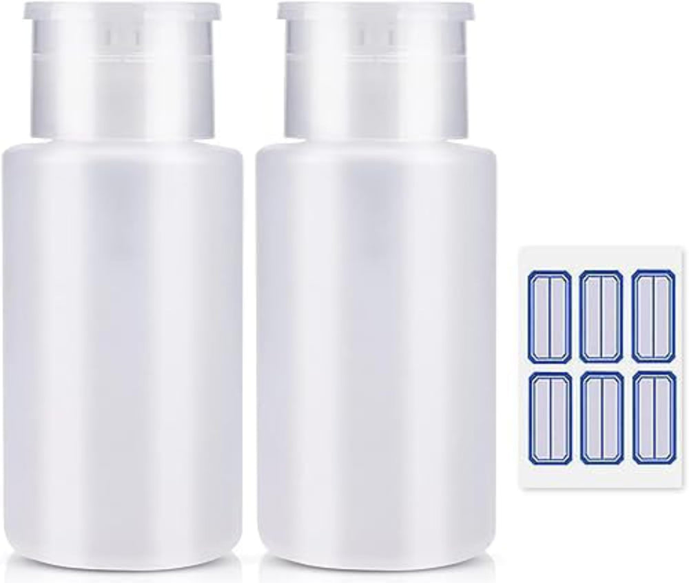 NXJ INFILILA front view of two 180ml pump bottles, neat storage benefit