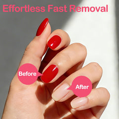 NXJ INFILILA pad in use removing polish at home for quick, neat results