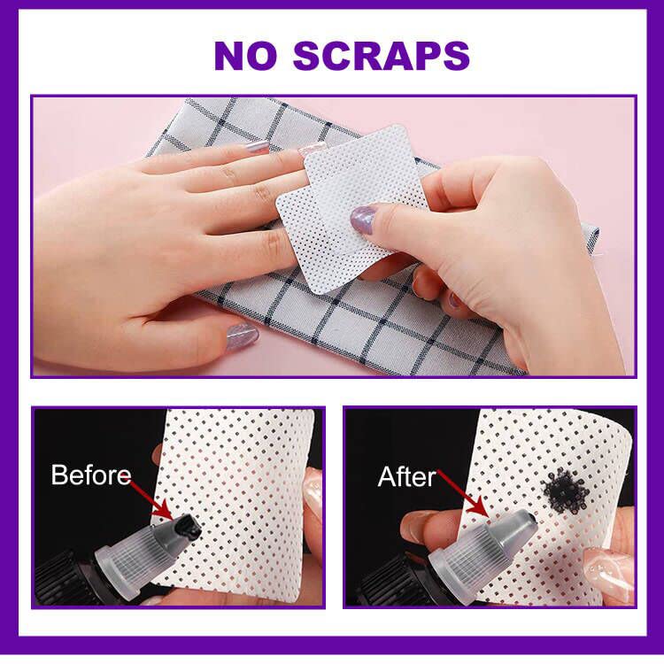 NXJ INFILILA wipe in use removing gel polish from nail showing efficient, gentle cleanup