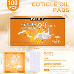 NXJ INFILILA single cuticle oil pad close-up showing hygienic seal