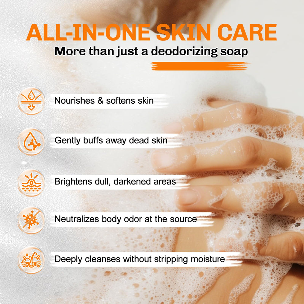 NXPPYY soap lather in hand demonstrating rich cleansing foam and freshness