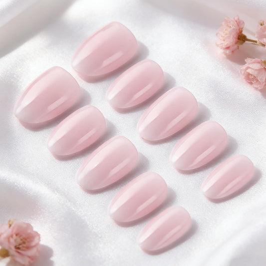 Nxtpz closeup of white French tip detail highlighting crisp glossy finish
