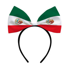 Nxtpz side profile of headband showing stretch fit and bow placement