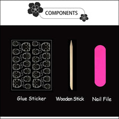 Nxtpz press-on nails in a Fourth of July party scene showing wearable accessory benefit standout style