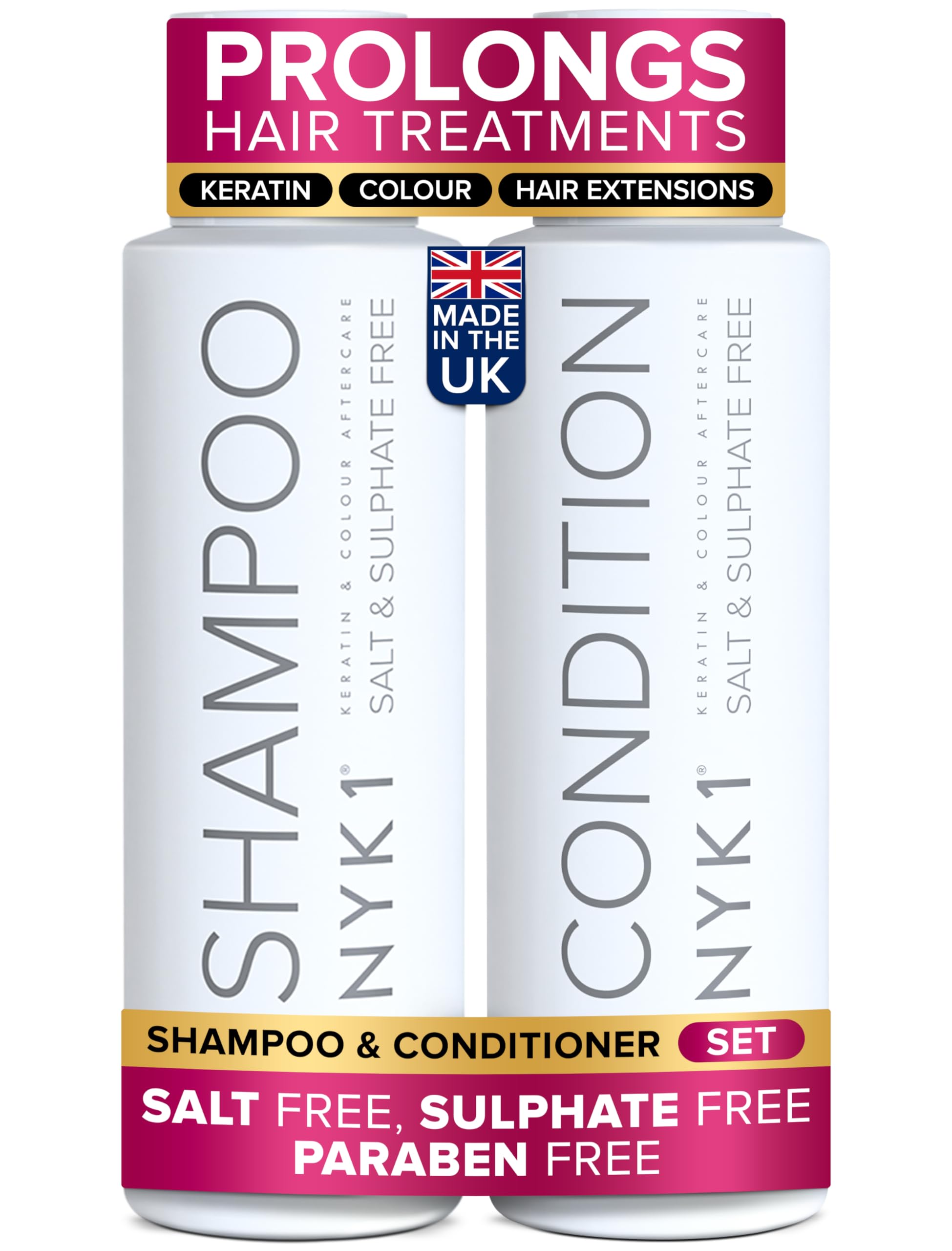 NYK1 front packaging showing the salt-free duo protecting treatments