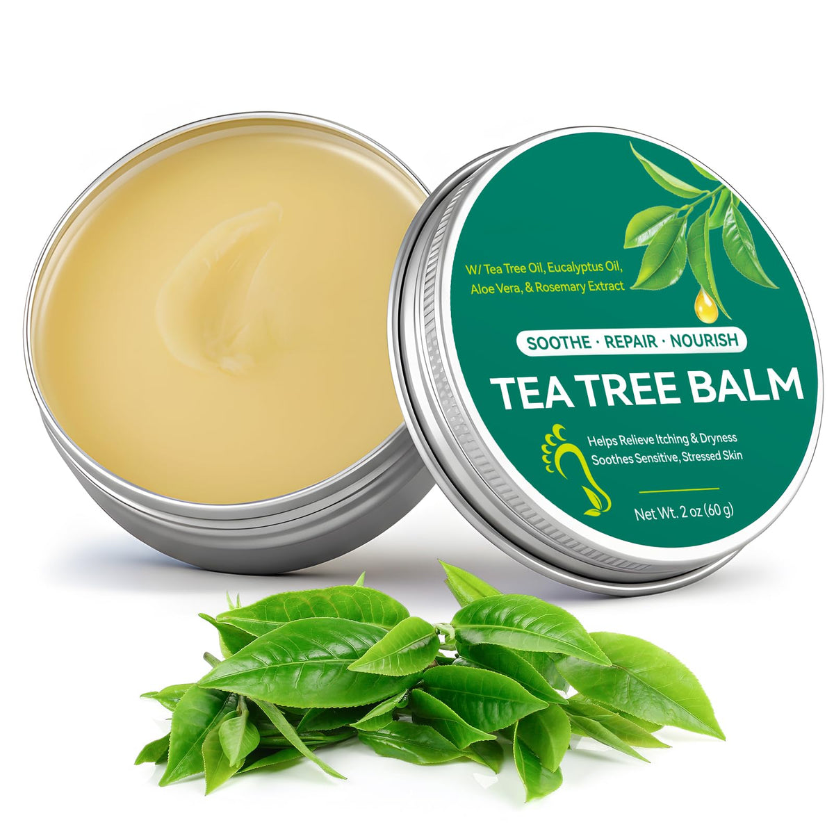 Nyloriaine front jar showing label and compact 2 oz size benefit