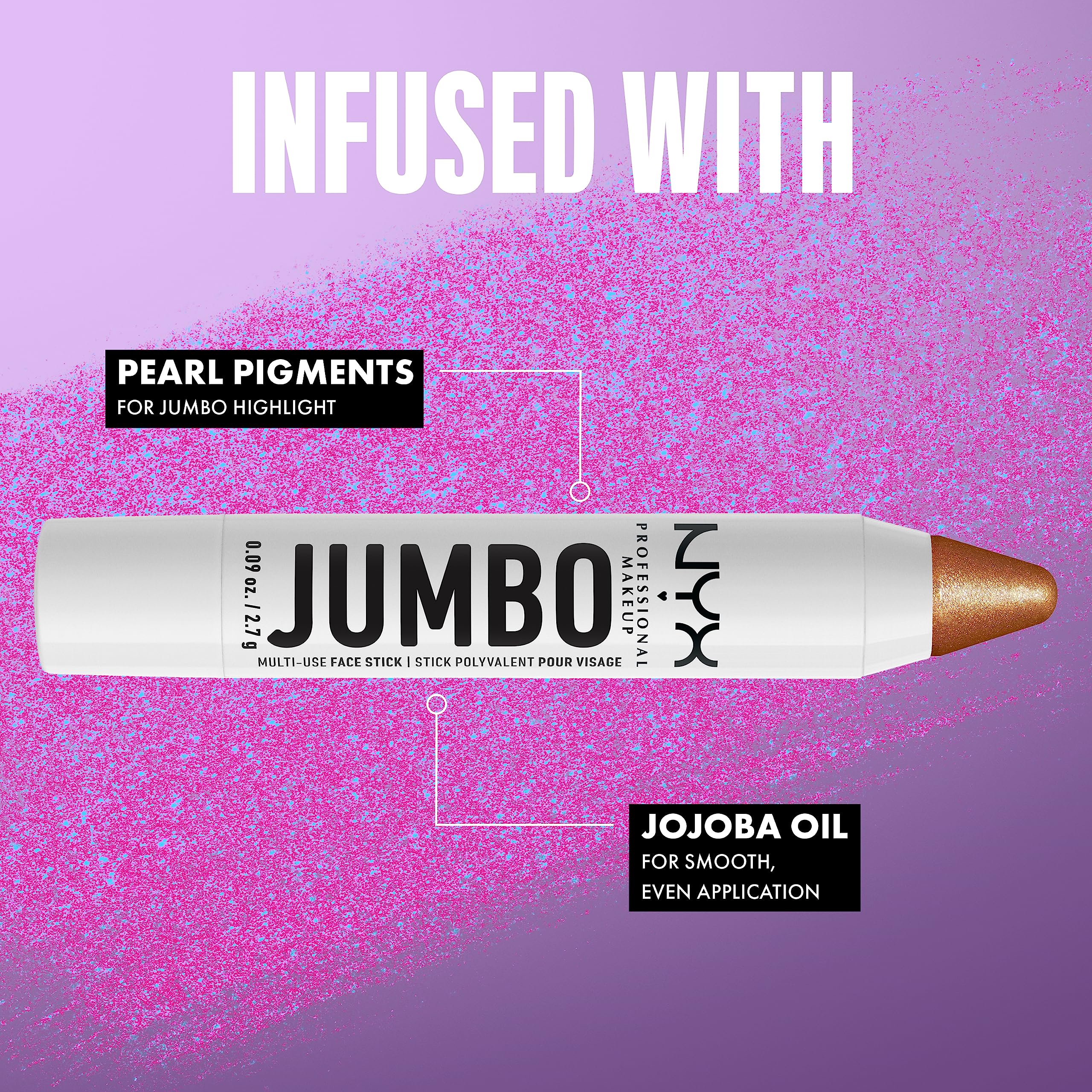 NYX PROFESSIONAL MAKEUP blended with finger to show seamless finish and natural radiance