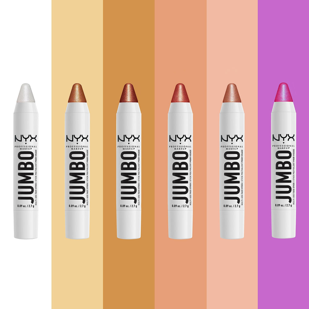 NYX PROFESSIONAL MAKEUP size comparison in hand illustrating compact, portable design