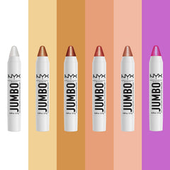 NYX PROFESSIONAL MAKEUP size comparison in hand illustrating compact, portable design