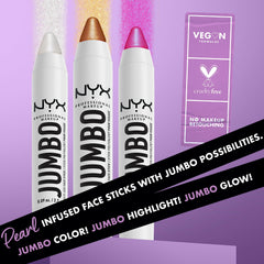 NYX PROFESSIONAL MAKEUP beside a makeup bag to show travel-friendly, on-the-go benefit