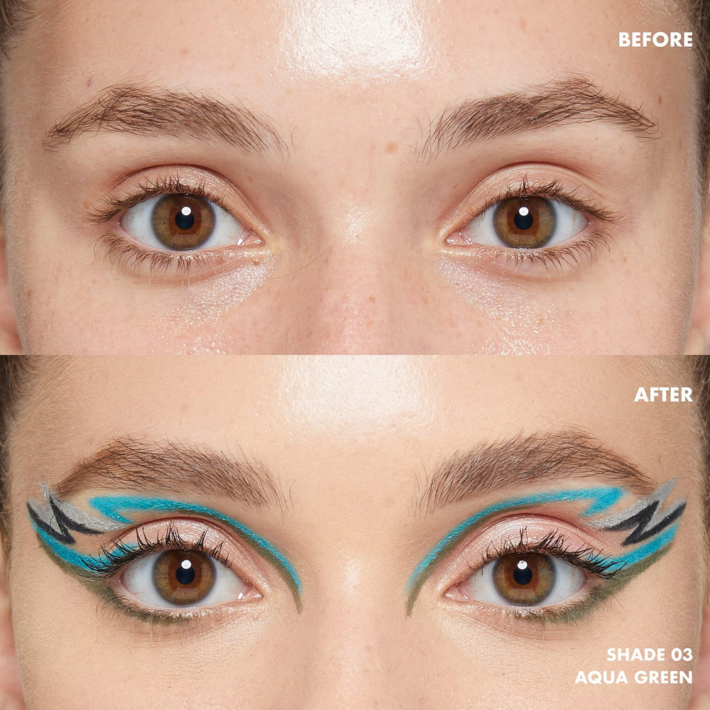 NYX PROFESSIONAL MAKEUP applied on upper lashline for defined eye look longevity