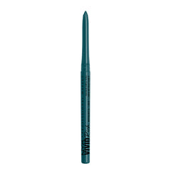 NYX PROFESSIONAL MAKEUP Aquamarine Dream pencil front view shows color and slim profile