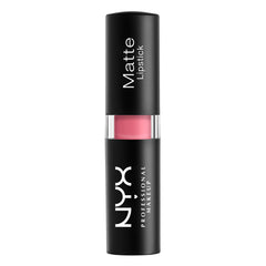 NYX PROFESSIONAL MAKEUP close-up on lips showcasing Audrey’s even matte coverage and flattering tone