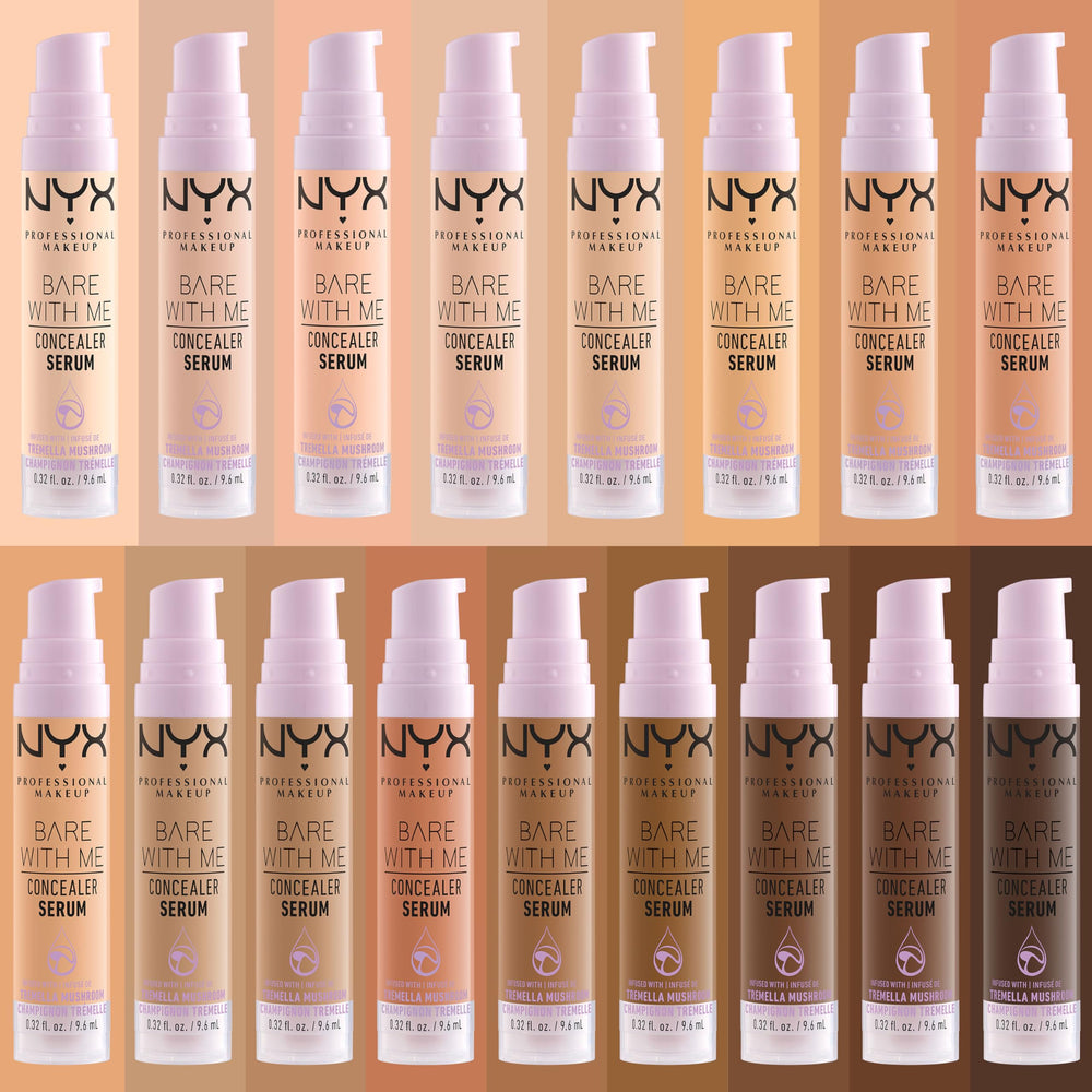 NYX PROFESSIONAL MAKEUP label close-up highlighting tremella, cica, green tea