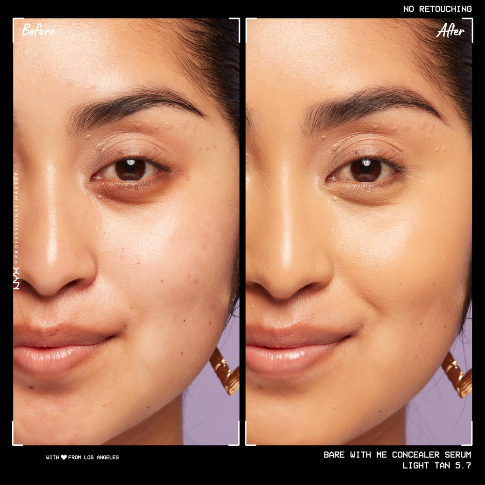 NYX PROFESSIONAL MAKEUP texture swipe showing lightweight smooth finish