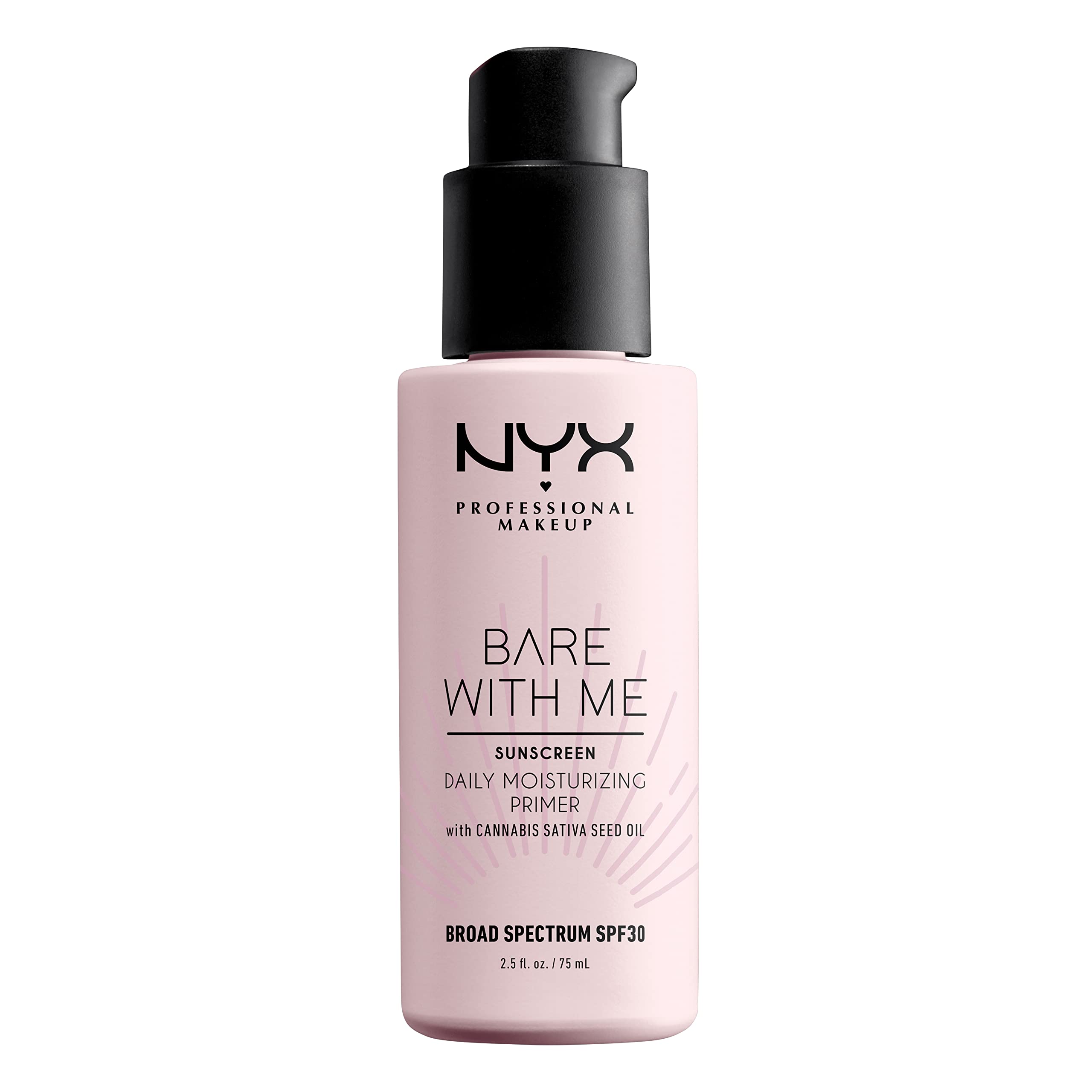 NYX PROFESSIONAL MAKEUP front packaging showing SPF 30 protection and soothing benefits