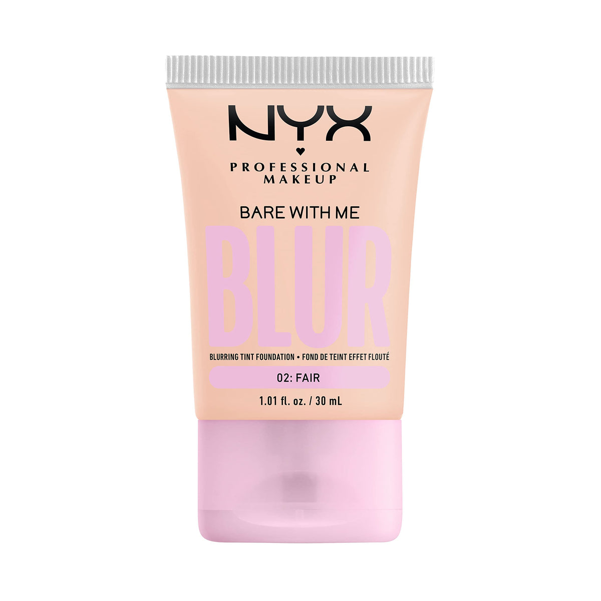 NYX PROFESSIONAL MAKEUP front packaging showing fair shade and benefit