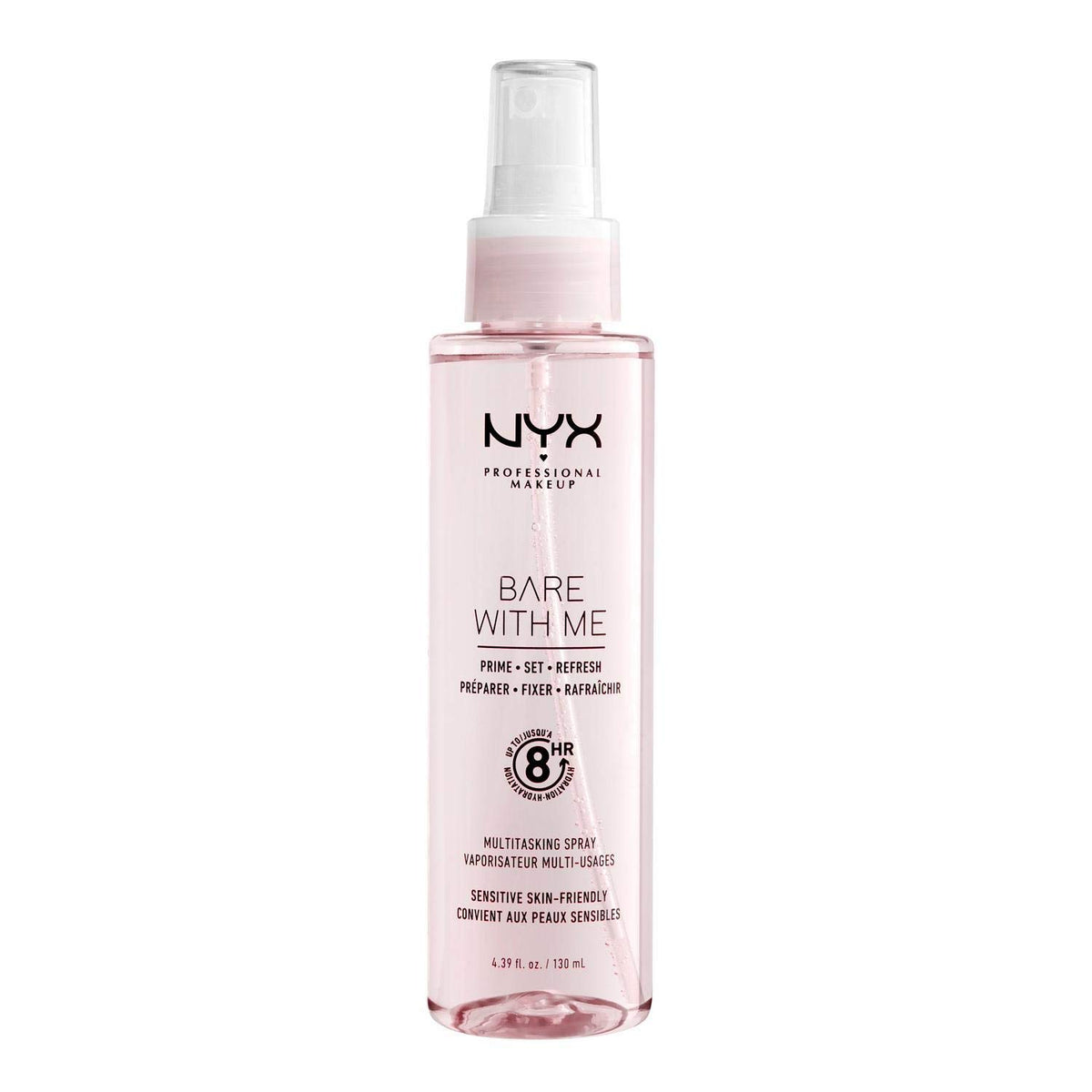 NYX Bare With Me front packaging showing bottle and label, easy identification benefit