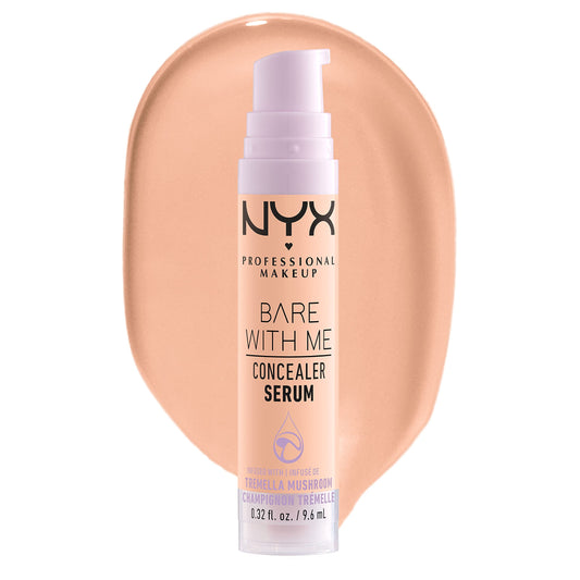 NYX PROFESSIONAL MAKEUP front packaging showing medium vanilla and product benefits