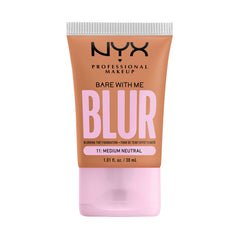 NYX PROFESSIONAL MAKEUP front packaging of Bare With Me Blur Skin Tint showing bottle and label for quick product ID and benefit