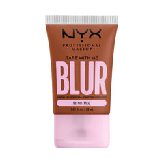 NYX PROFESSIONAL MAKEUP front packaging in Nutmeg showing shade and benefit
