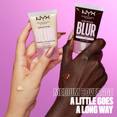NYX PROFESSIONAL MAKEUP several swatches on arm showing shade match benefit