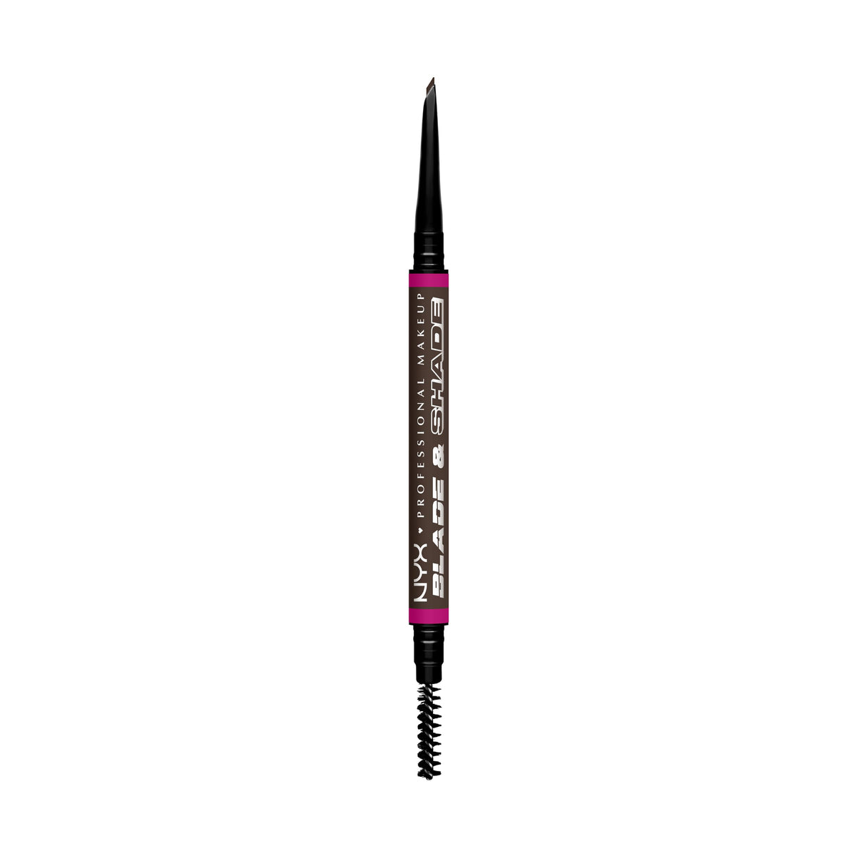 NYX PROFESSIONAL MAKEUP front packaging Ash Brown shows product and benefits