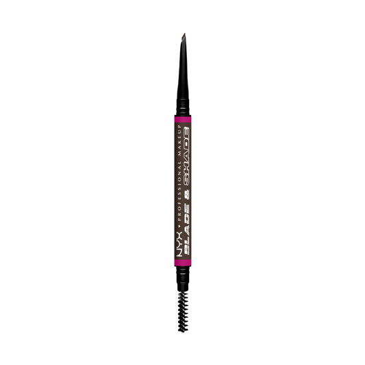 NYX PROFESSIONAL MAKEUP front packaging Ash Brown shows product and benefits