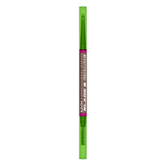 NYX PROFESSIONAL MAKEUP front packaging showing cool ash brown pencil and benefits