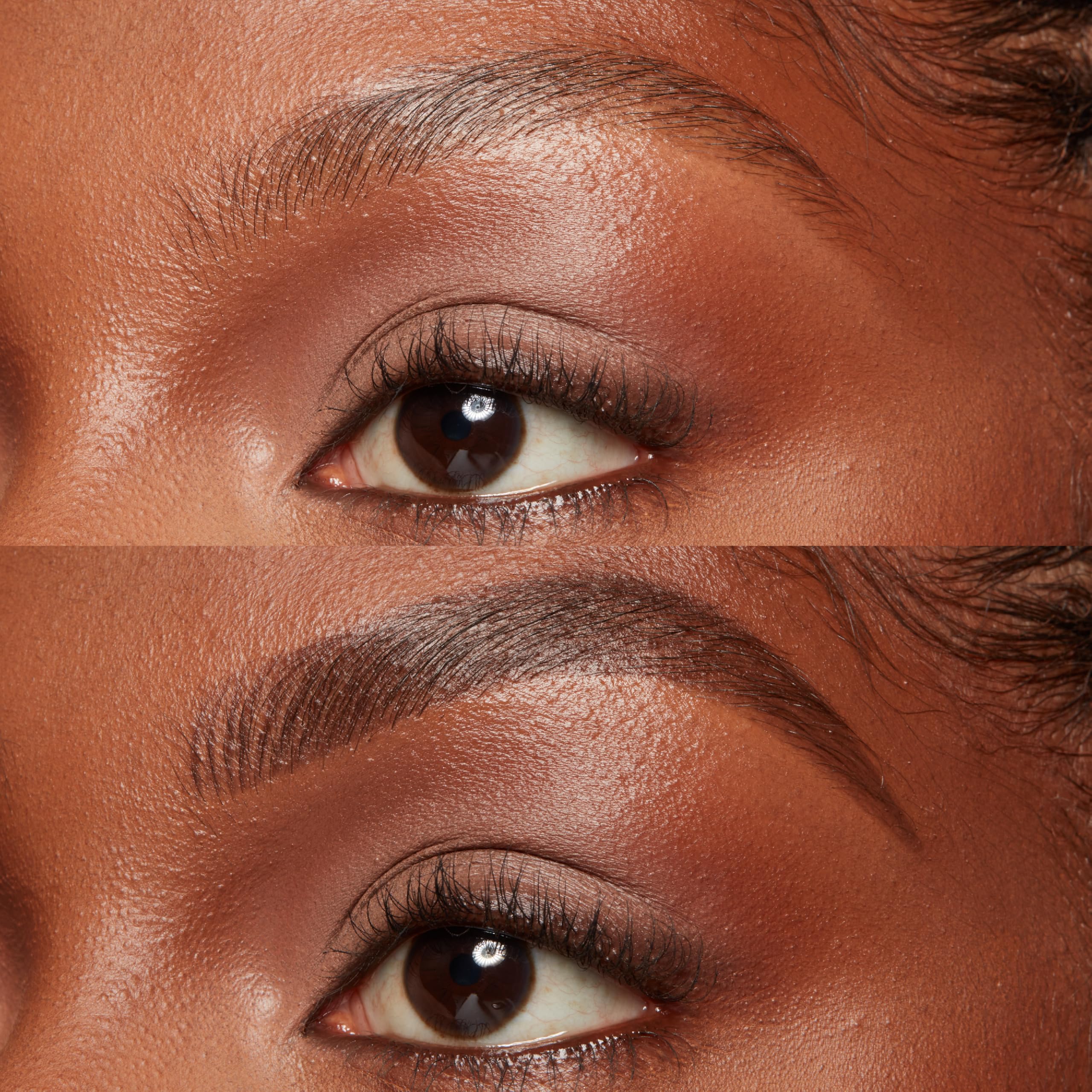 NYX PROFESSIONAL MAKEUP nano-blade strokes on skin showing fine hairlike brow detail and realism