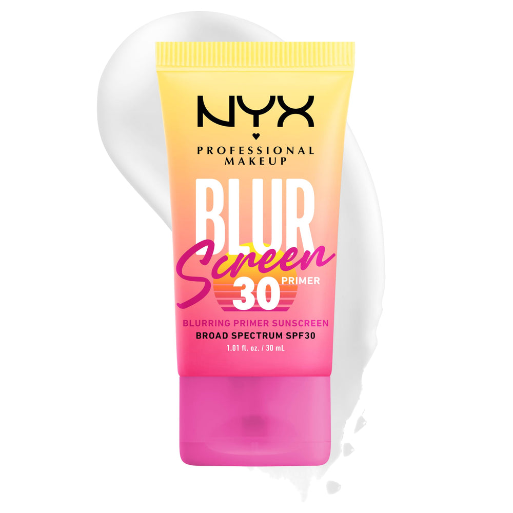 NYX Blurscreen front packaging showing SPF 30 and benefits