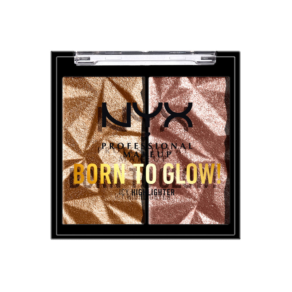 NYX PROFESSIONAL MAKEUP front pan view showing duo for compact travel-friendly glow
