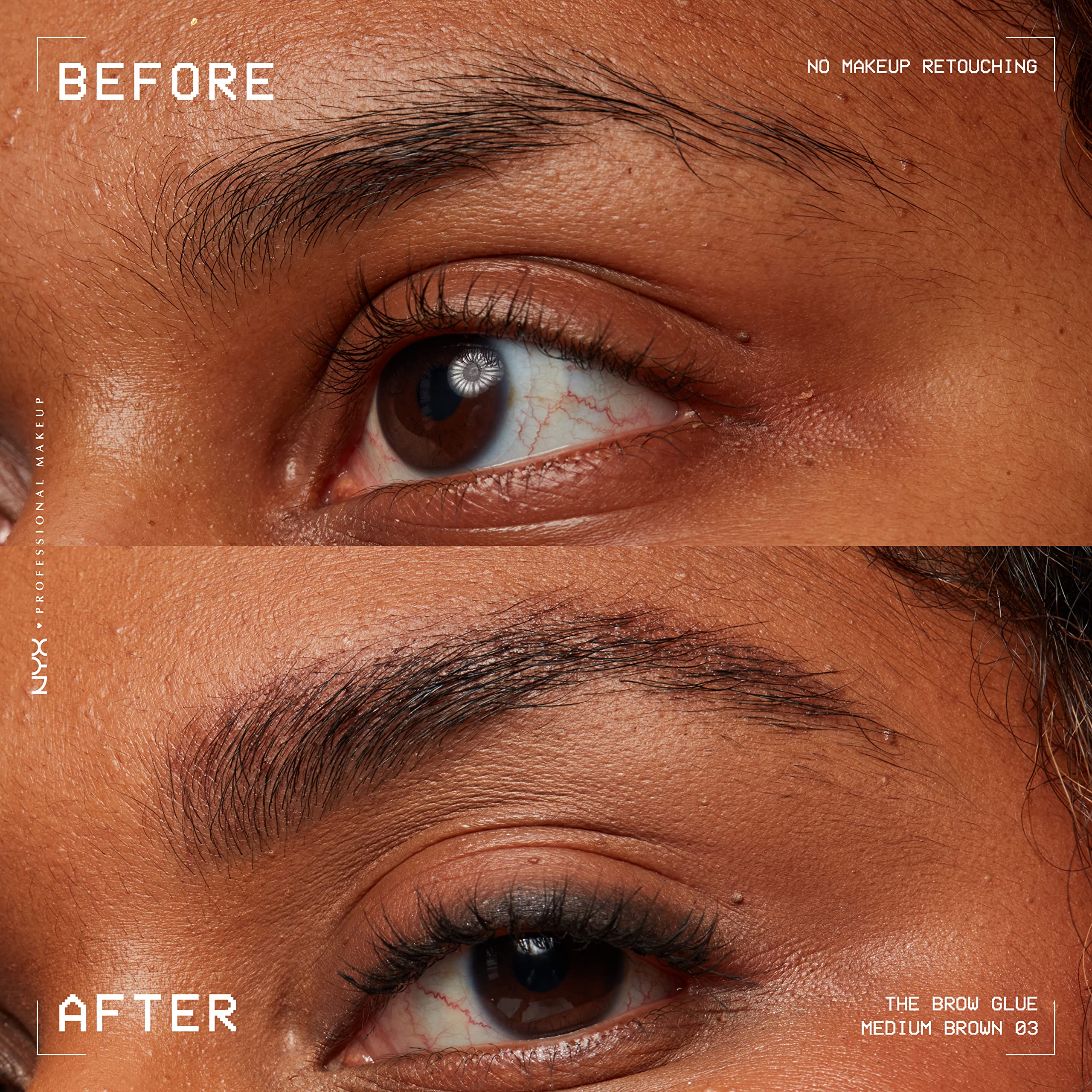 NYX PROFESSIONAL MAKEUP gel texture close-up illustrating smooth, non-sticky finish