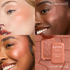 NYX Professional Makeup texture detail showing creamy-powder finish for easy blending