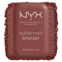 NYX PROFESSIONAL MAKEUP brush applying bronzer on cheek for natural sculpting benefit