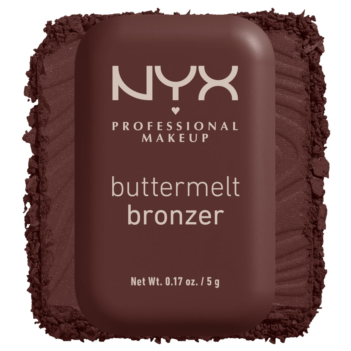 NYX PROFESSIONAL MAKEUP front packaging showing compact and shade name for easy selection