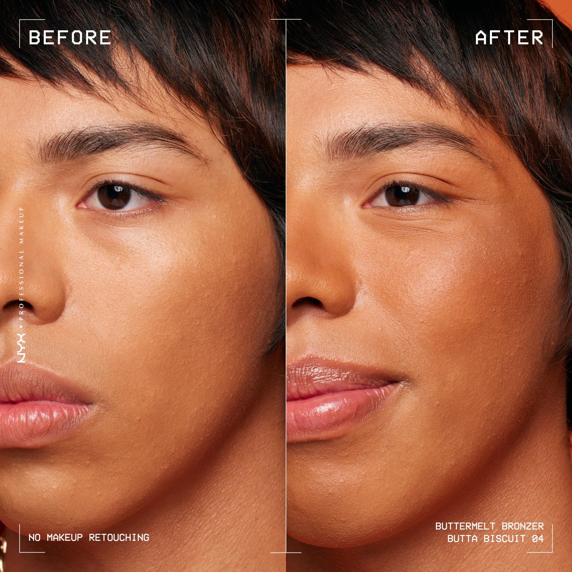 NYX PROFESSIONAL MAKEUP swatched texture on skin demonstrating buttery glide and buildable color
