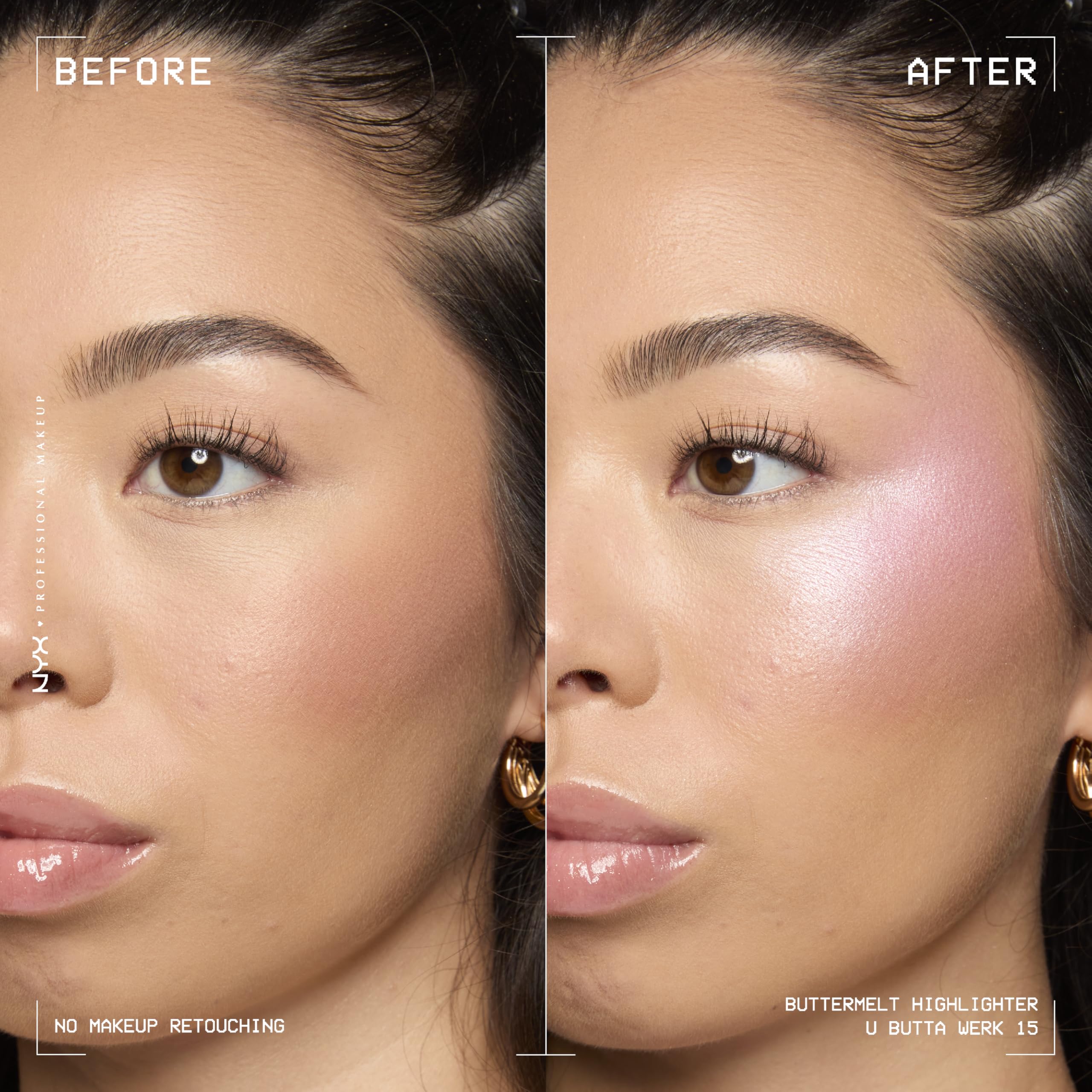 NYX PROFESSIONAL MAKEUP close-up of pan texture highlighting creamy pearl payoff