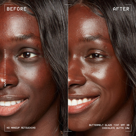 NYX Buttermelt dispensing pump demonstrating easy controlled application benefit